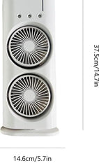 Double Ended Spray Fan, Desk Fan with Mist Spray, USB Rechargeable