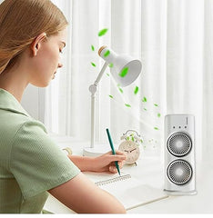 Double Ended Spray Fan, Desk Fan with Mist Spray, USB Rechargeable