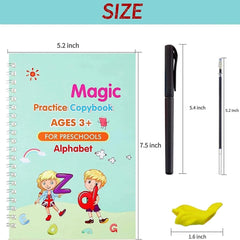 Sank Magic Practice Copybook (4 BOOKS,1 PEN,1 GRIP,10 REFILL)