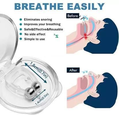Anti Snoring Nose Clip Device for Men & Women – Comfortable, (Pack of 1/2)
