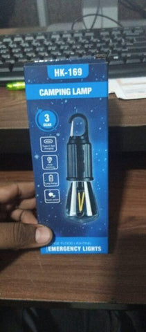 Decorative Hanging Bulb with 3 Modes Tent Lamp for Camping Pack of 1