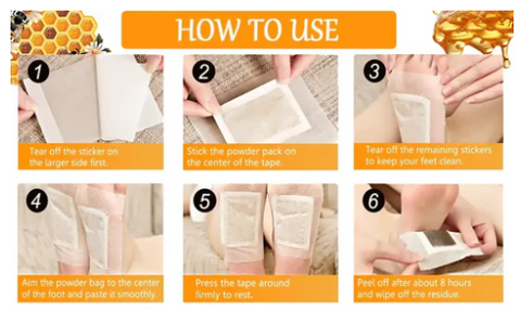 Vee Vesom Lymphatic Daiamage & Sliming Patches (10 Patches)