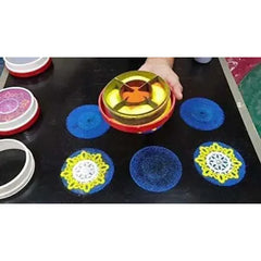 Rangoli Making Kit Includes Magic Tool (4 inch) Random Design