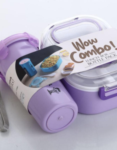 Plastic & Stainless Steel Lunch Box