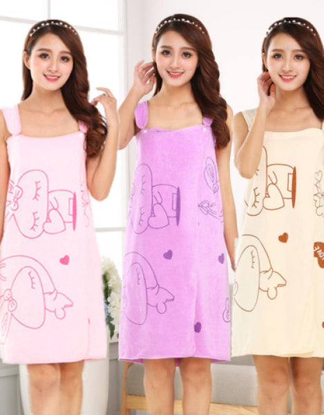 Wholesale magic Bath Towels Lady Girls children SPA Shower Towel Body Wrap Bathrobe Wearable Beach Dress